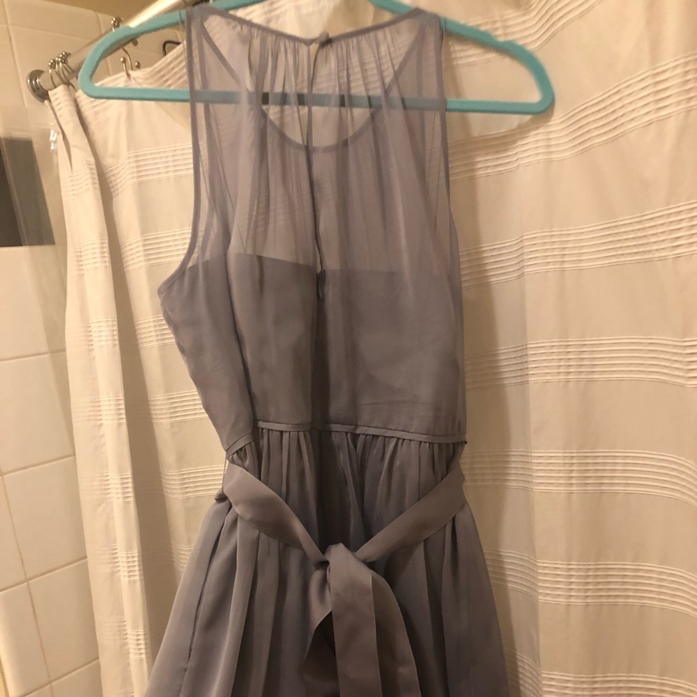Adrianna Papell lavender keyhole dress